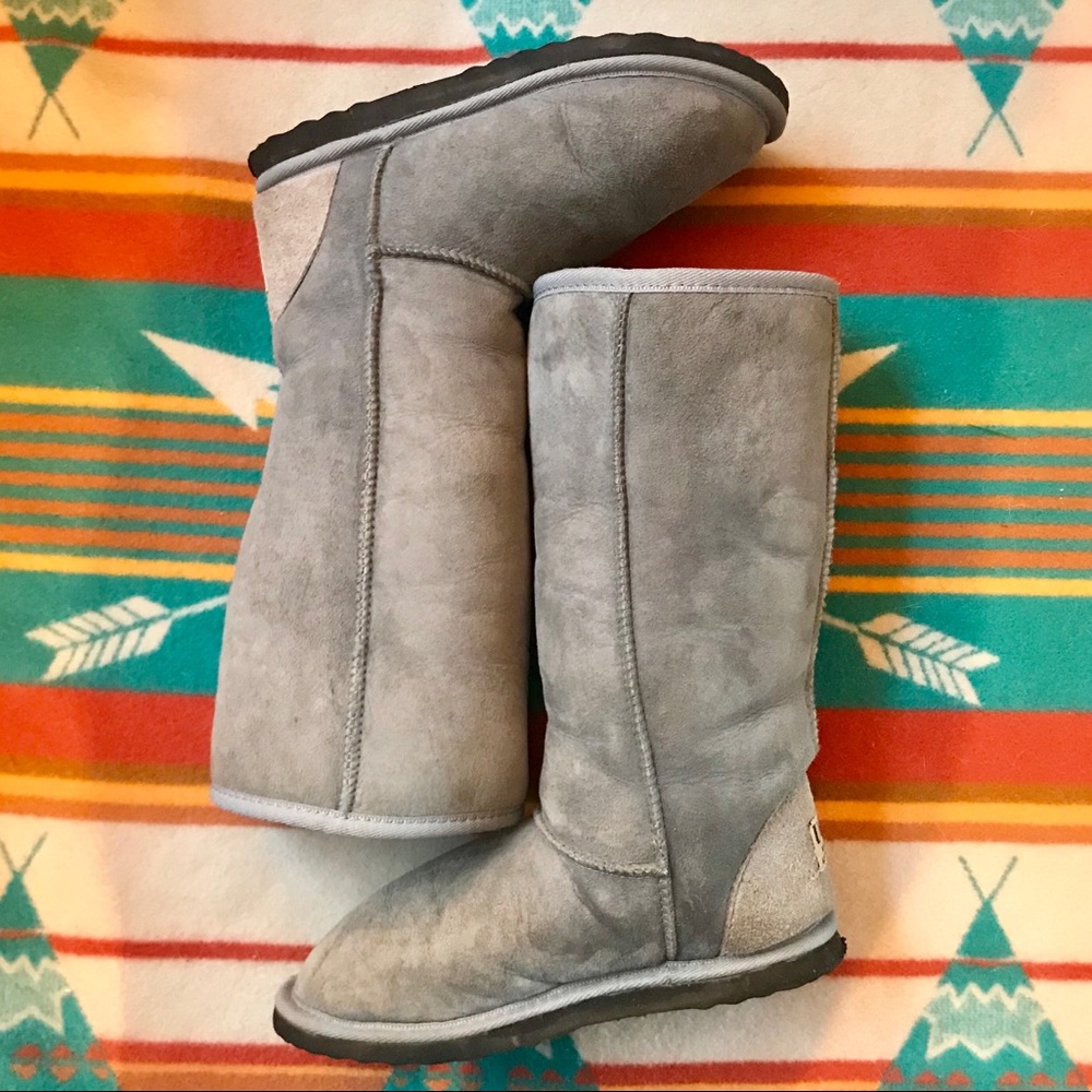 Australian Sheepskin Tall Boot Light Grey